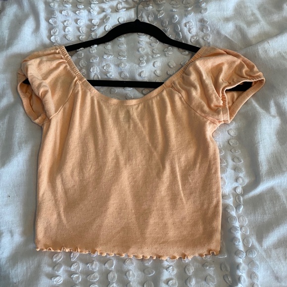 Peach color Pacsun crop top (size small) - Picture 2 of 2